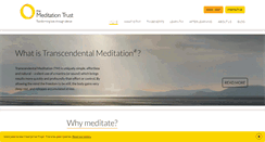 Desktop Screenshot of meditationtrust.com